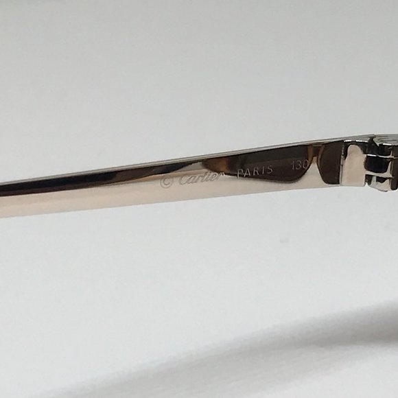 SOLD! Cartier Havana Aspen Decor Platinum Sunglasses - Picture 5 of 9